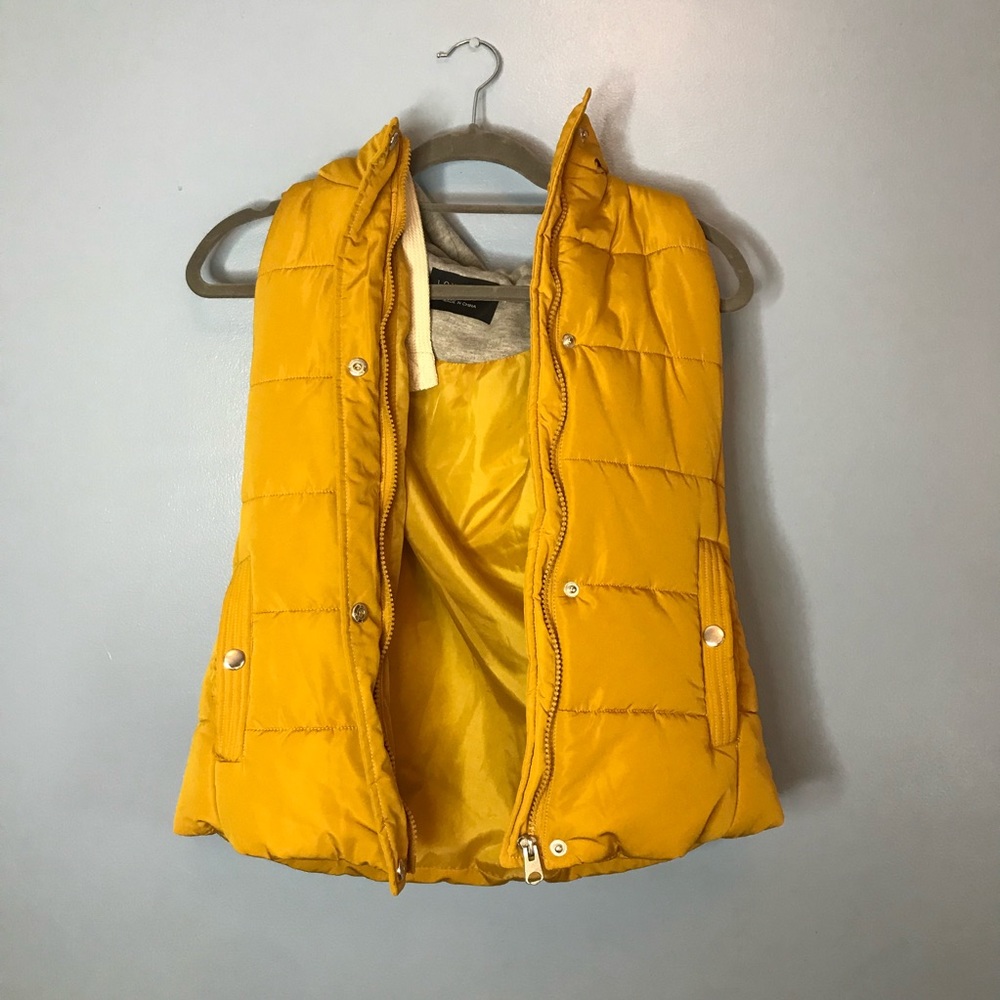 Yellow Puffer Vest